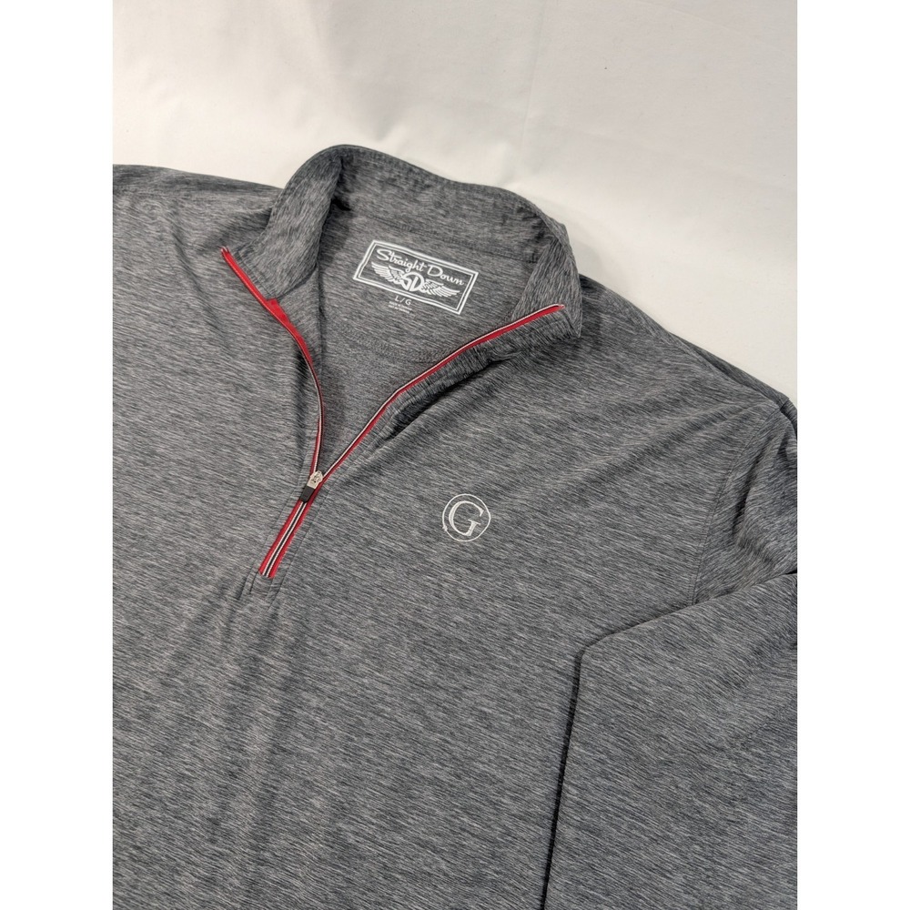 Straight Down 1/4 Zip Large Gray Golf Stretch Lightweight Pullover The‎ Greens